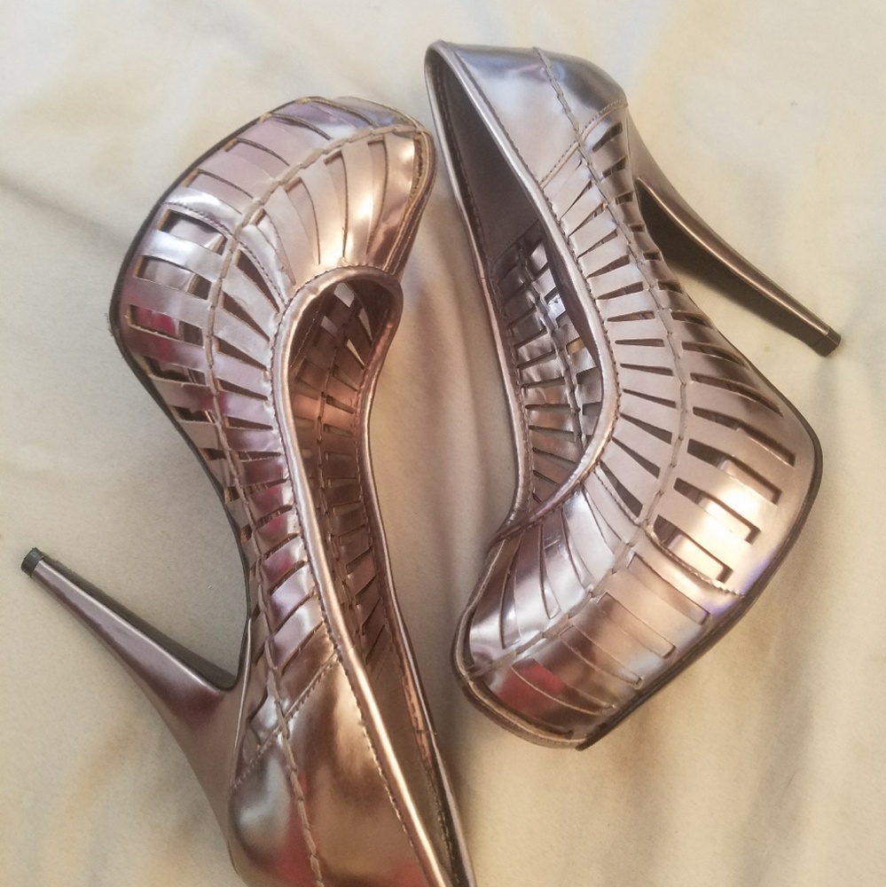 BCBGeneration high heels, platforms, sexy, silver